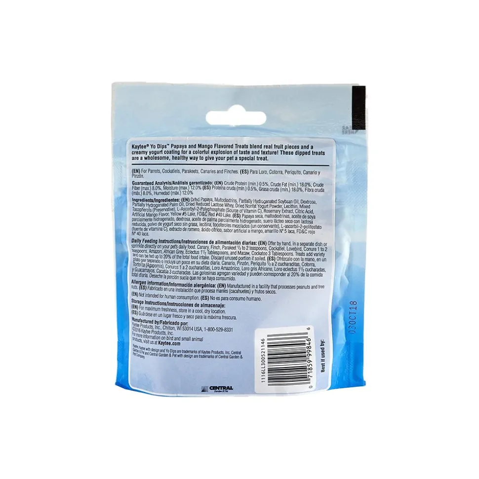 Kaytee Yo Dips Mango & Papaya Flavored Treat for All Pet Birds 2.5-oz