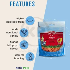 Kaytee Yo Dips Mango & Papaya Flavored Treat for All Pet Birds 2.5-oz