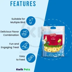 Kaytee Yo Dips Strawberry & Banana Flavored Treats for All Pet Birds 3.5-oz
