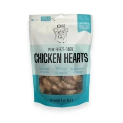 Koira Freeze-Dried Chicken Hearts Dog Treats 4-oz