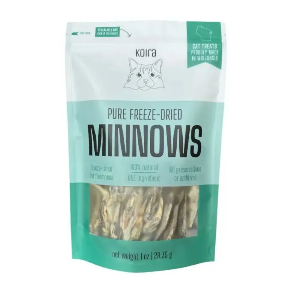 Koira Freeze-Dried Minnows Protein-Packed Cat Treats 1-oz
