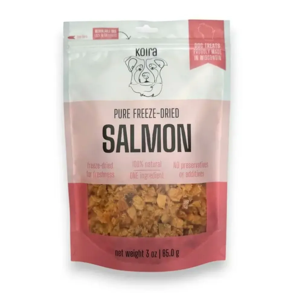 Koira Freeze-Dried Salmon Dog Treats 3-oz