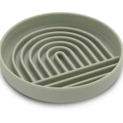 Koira Rainbow Silicone Dog Slow Feeder Lick Mat with Suction Green