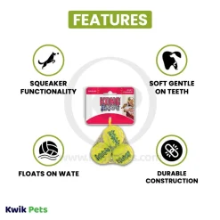 KONG Air Dog Squeakair Tennis Ball Dog Toy Medium 3 Count