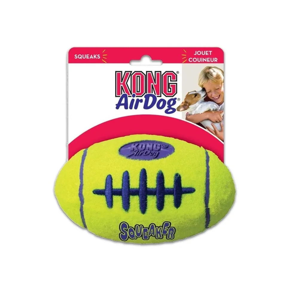 KONG Air Dog Squeaker Football Dog Toy Large