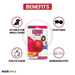 KONG Ball Dog Toy Red Medium/Large