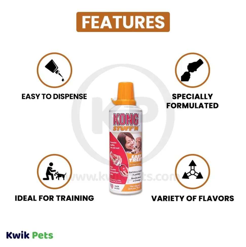 KONG Easy Dog Treat Bacon & Cheese 8-oz