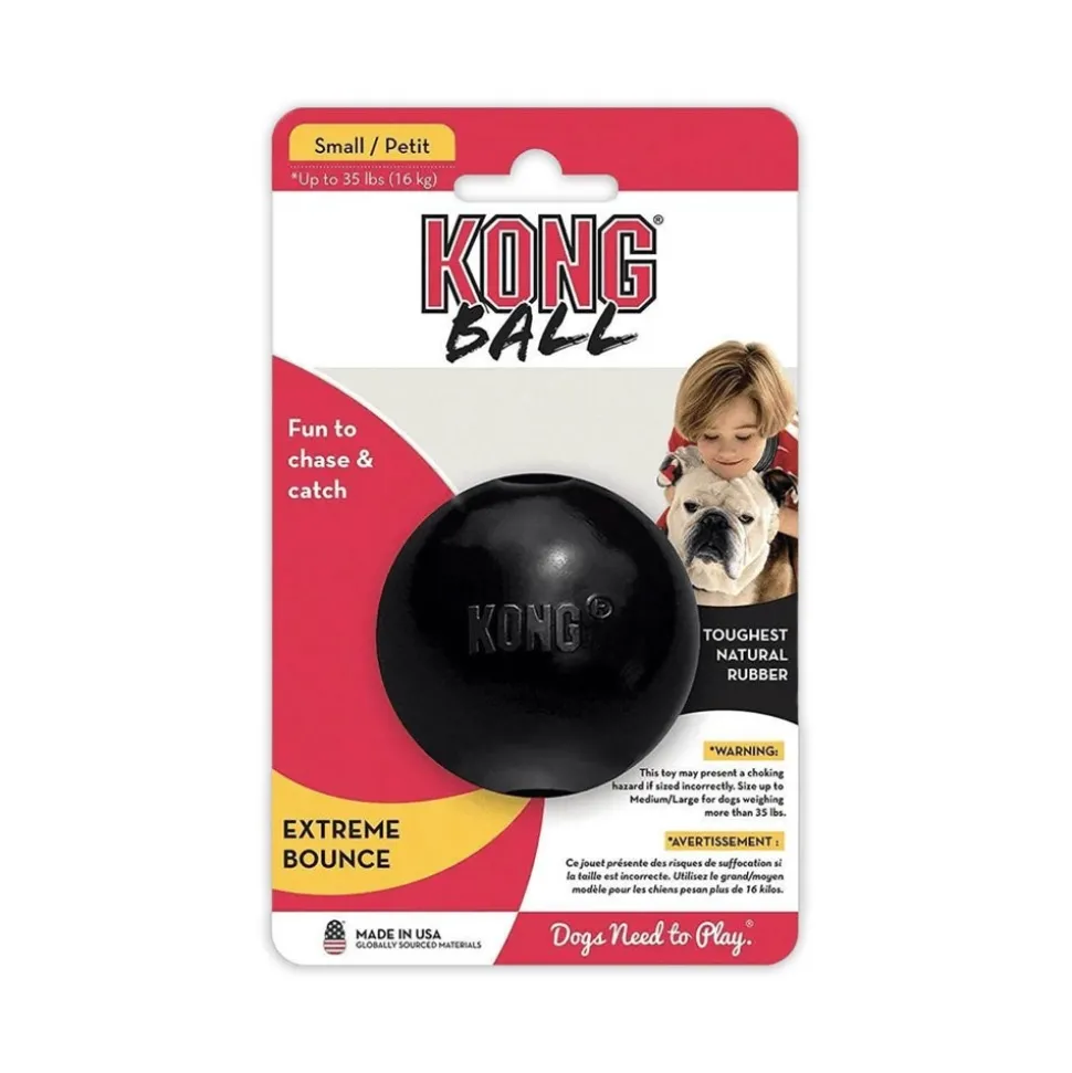 KONG Extreme Ball Dog Toy Black Small