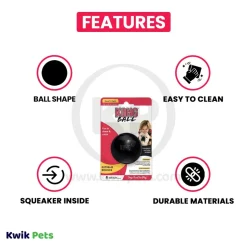 KONG Extreme Ball Dog Toy Black Small