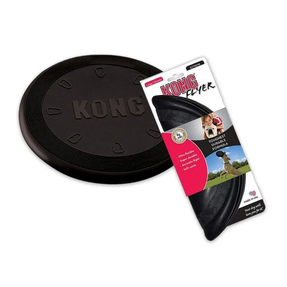 KONG Extreme Flyer Dog Toy Black Large