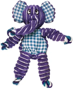 KONG Floppy Knots Elephant Dog Toy Purple Small/Medium