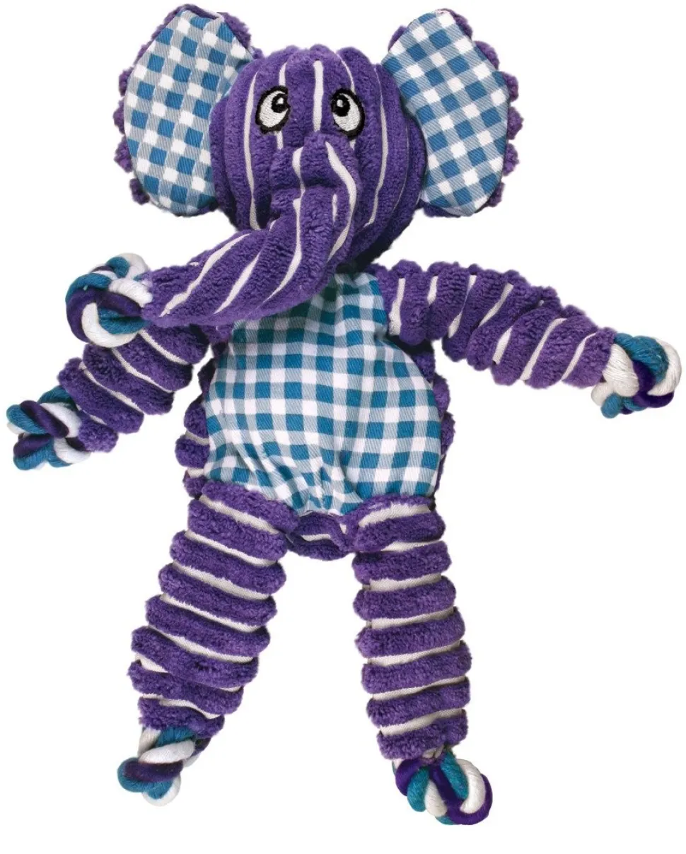 KONG Floppy Knots Elephant Dog Toy Purple Small/Medium
