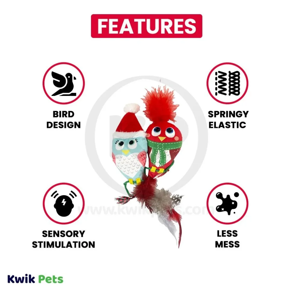 KONG Holiday Pull-A-Partz Cat Toy Luvs Bird One Size