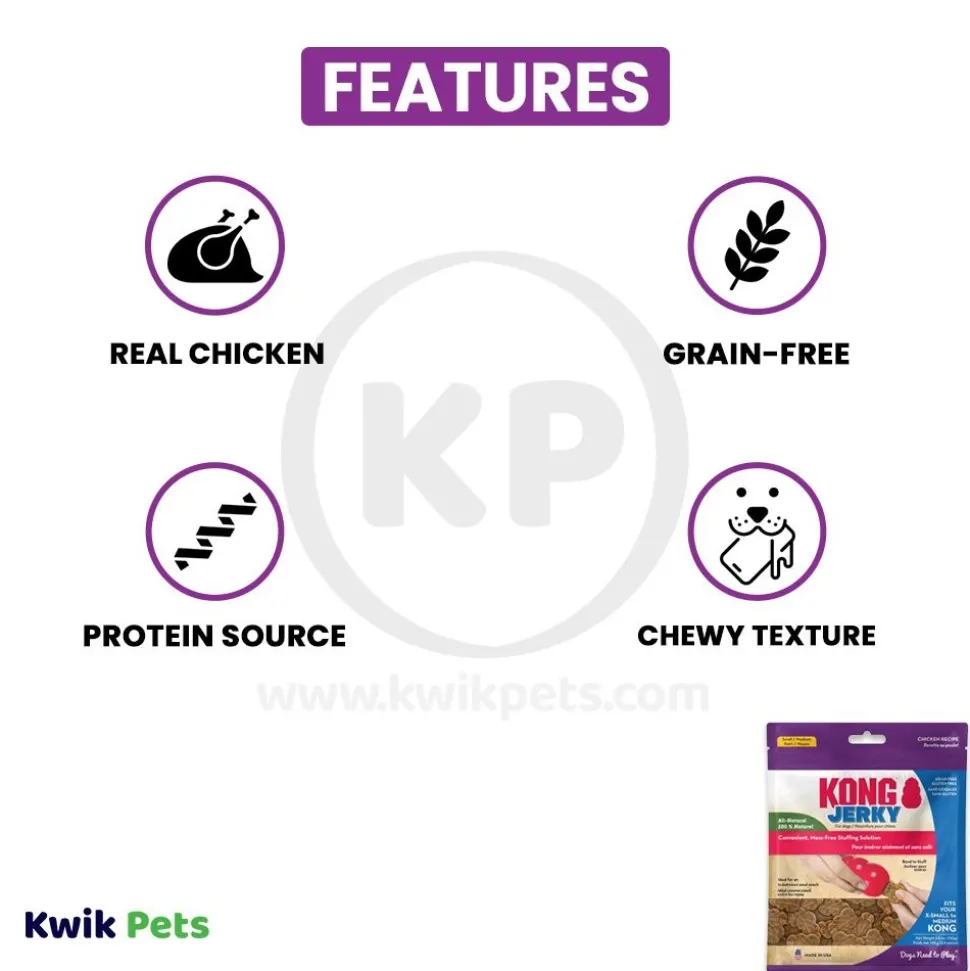 KONG Jerky Dog Treat Chicken Small/Medium