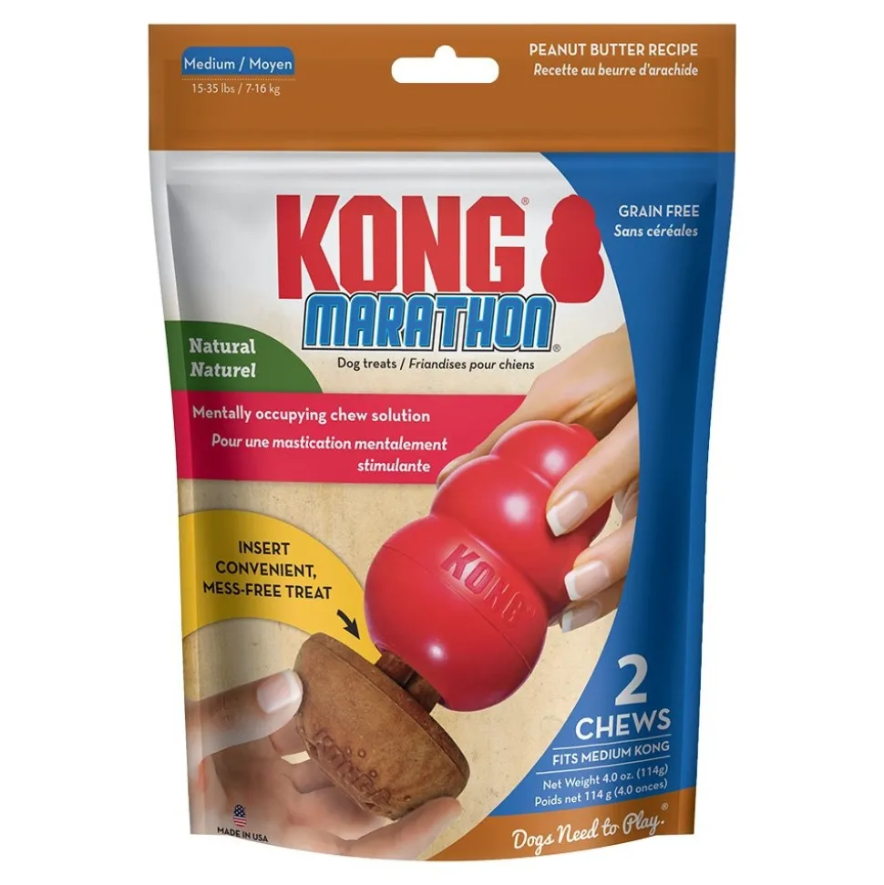 KONG Marathon Peanut Butter Dog Treats 2 Count Medium
