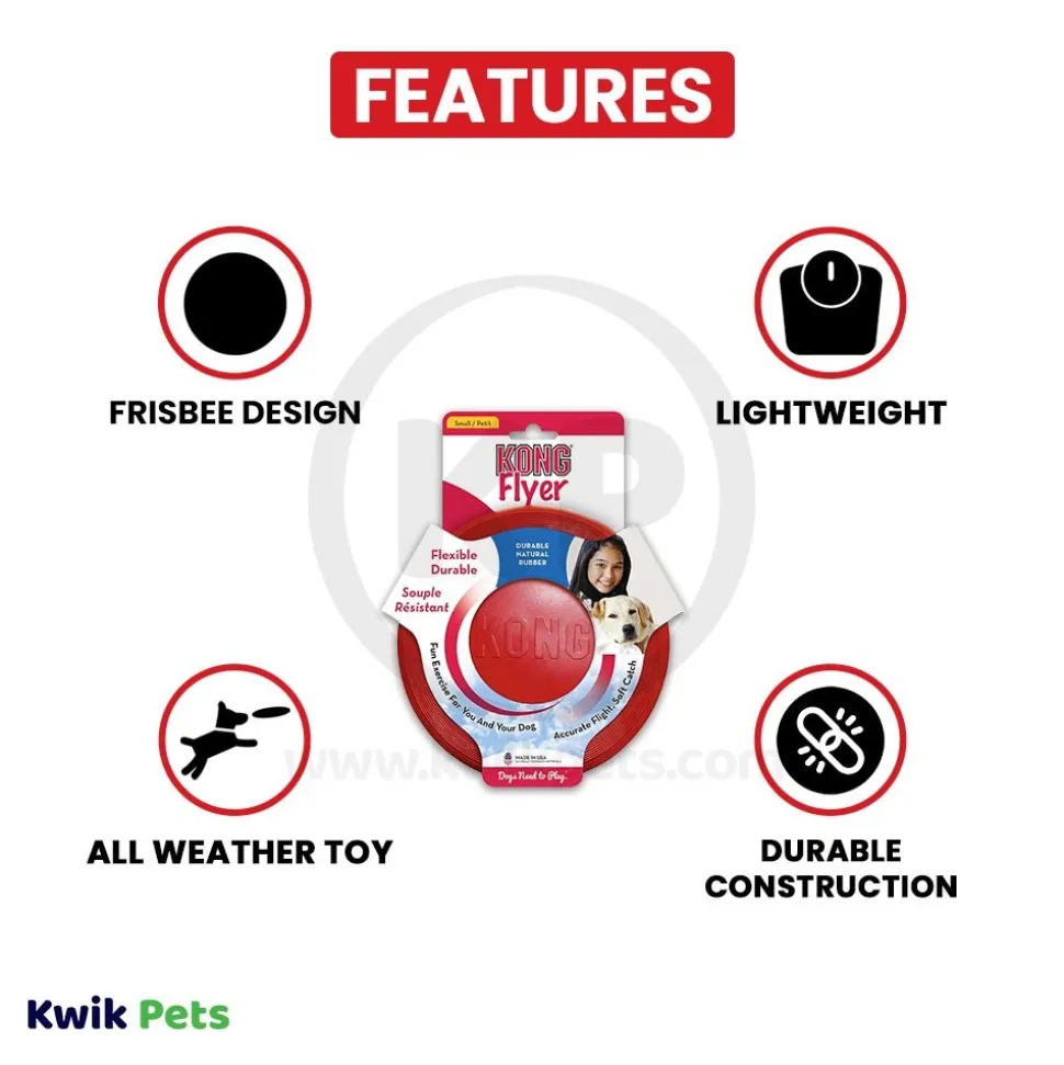 KONG Puppy Flyer Dog Toy Assorted Small