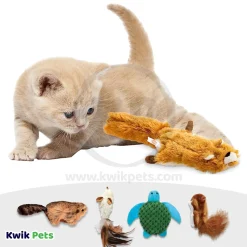 KONG Refillable Catnip Squirrel Cat Toy Brown One Size