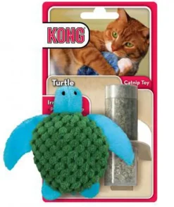 KONG Refillables Catnip Turtle Cat Toy Green, One Size