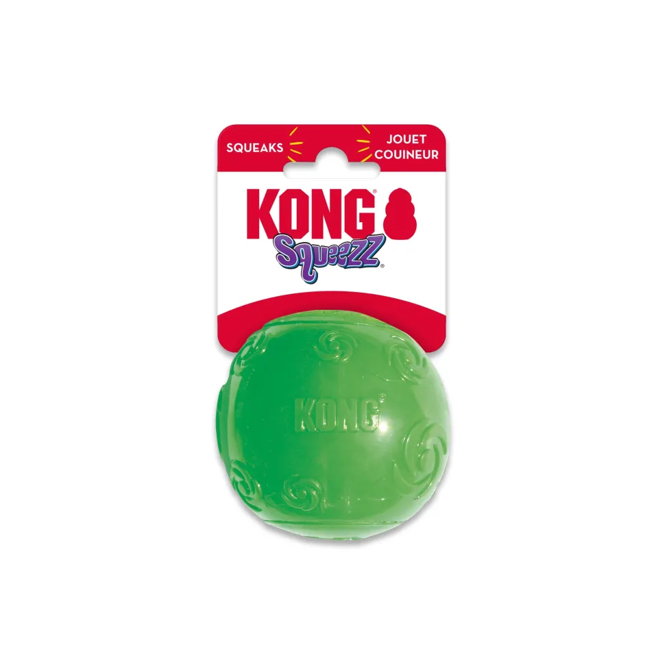 KONG Squeezz Ball Dog Toy Color Assorted Large