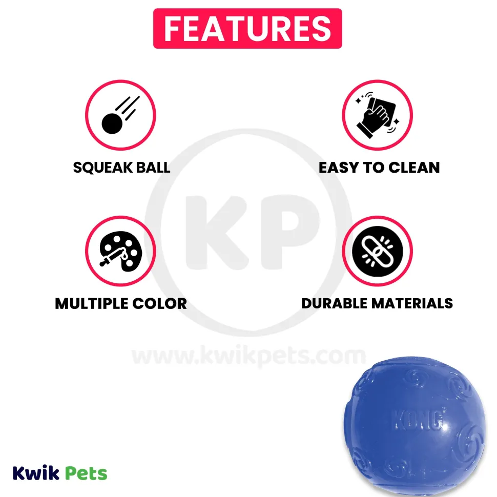KONG Squeezz Ball Dog Toy Color Assorted Large