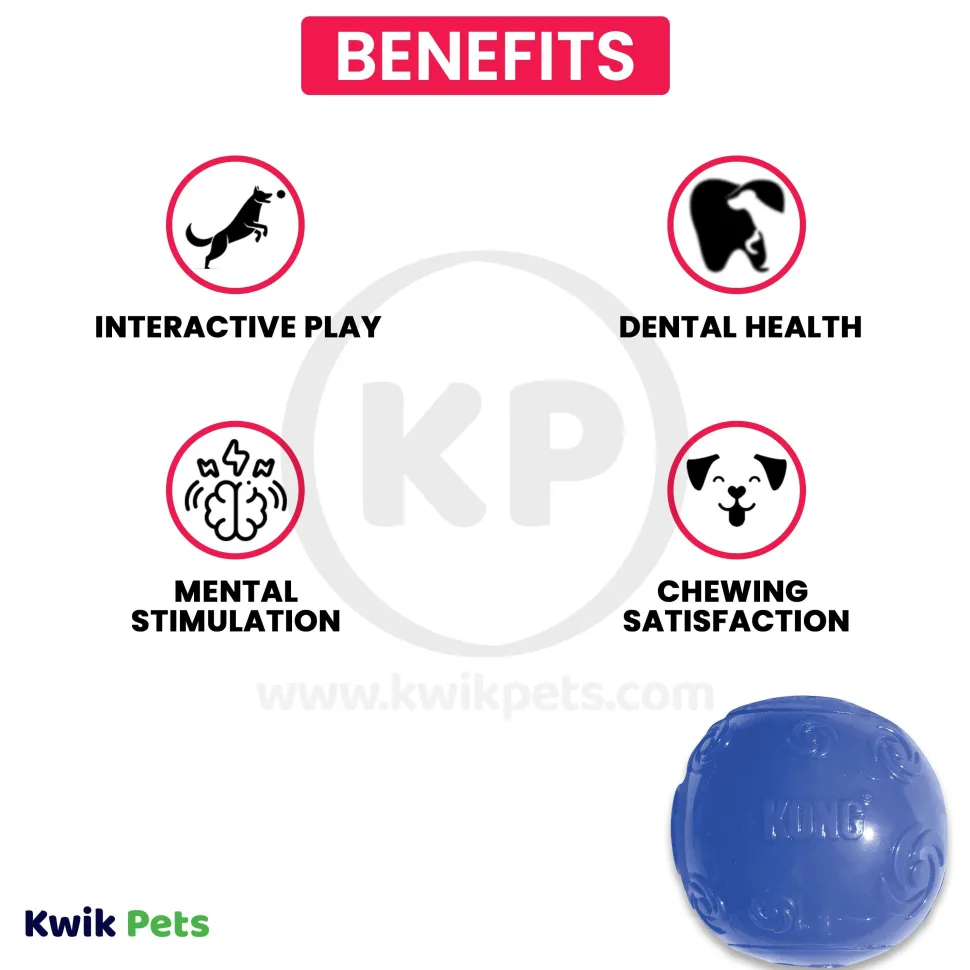 KONG Squeezz Ball Dog Toy Color Assorted Large