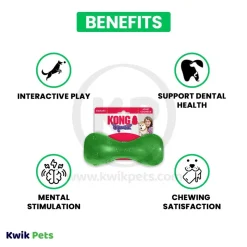 KONG Squeezz Dumbbell Dog Toy Assorted Large