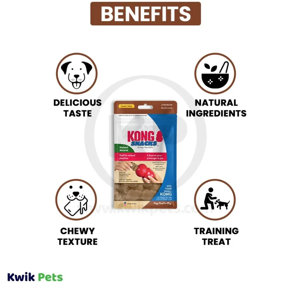 KONG Stuff'N Snacks Dog Treats Liver Small 7-oz