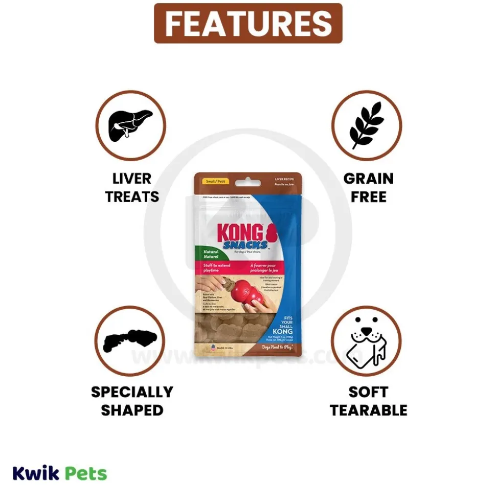KONG Stuff'N Snacks Dog Treats Liver Small 7-oz