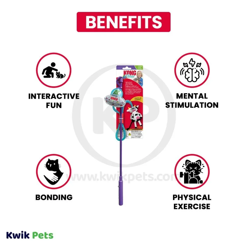 KONG Teaser UFO Cat Toy One Size