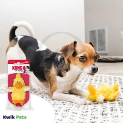 KONG Unstuffed Dog Toy Duck with Squeaker XS