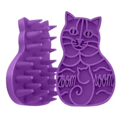 KONG Zoomgroom Cat Brush Purple One Size