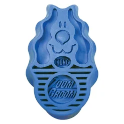 KONG Zoomgroom Rubber Dog Brush Boysenberry Small