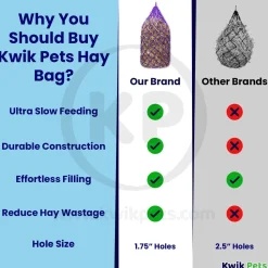 Kwik Pets Horse Hay Bag Black 42-in