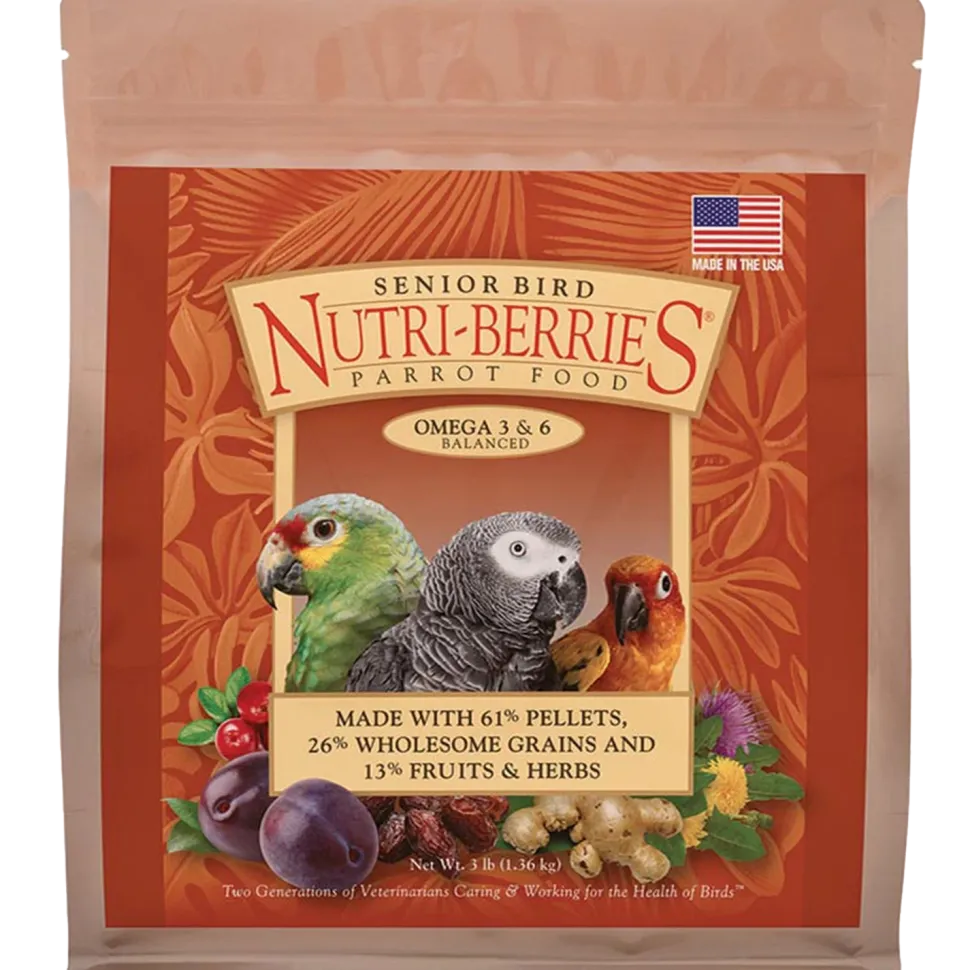 Lafeber Senior Bird Nutri-Berries Parrot Bird Food 3-lb