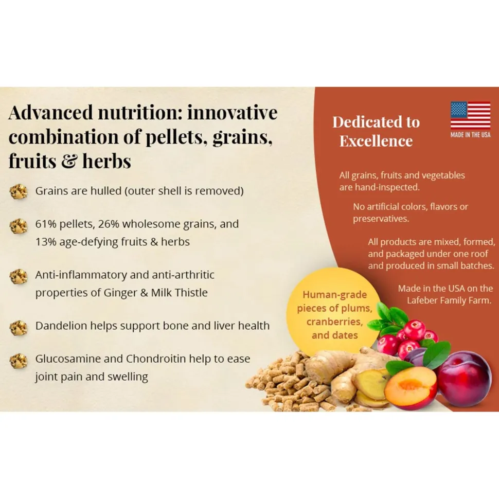 Lafeber Senior Bird Nutri-Berries Parrot Bird Food 3-lb