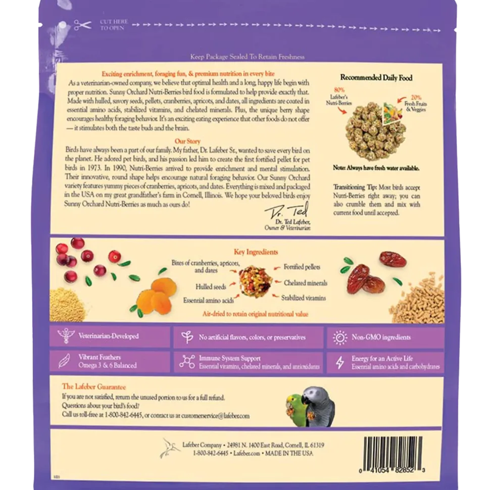Lafeber Sunny Orchard Nutri-Berries Parrot Bird Food 3-lb