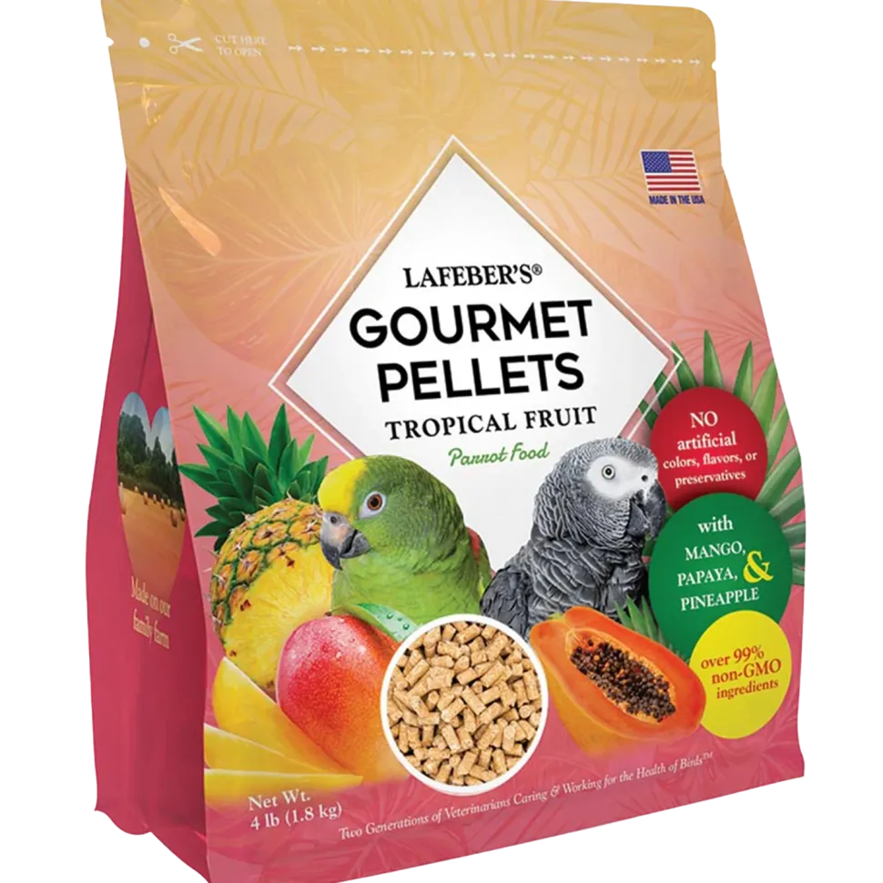 Lafeber Tropical Fruit Gourmet Pellets Parrot Bird Food 4-lb