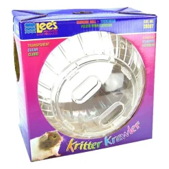 Lee's Aquarium & Pet Products Kritter Krawler Clear View-Thru Running Ball Standard