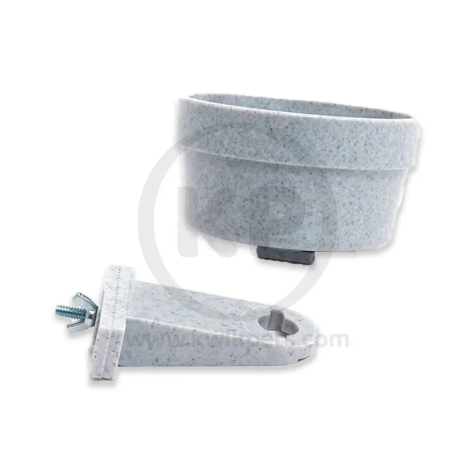 Lixit Quick Lock Crock Hanging Feeder for Small Animals Granite 20-oz
