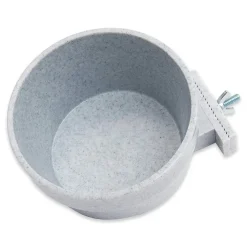 Lixit Quick Lock Crock Hanging Feeder for Small Animals Granite 20-oz