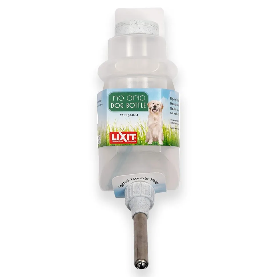 Lixit Top Fill Dog Water Bottle White 32-oz