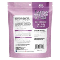 Loving Pets Bone-Shaped Soft Jerky Dog Treat Chicken & Cheese 6-oz