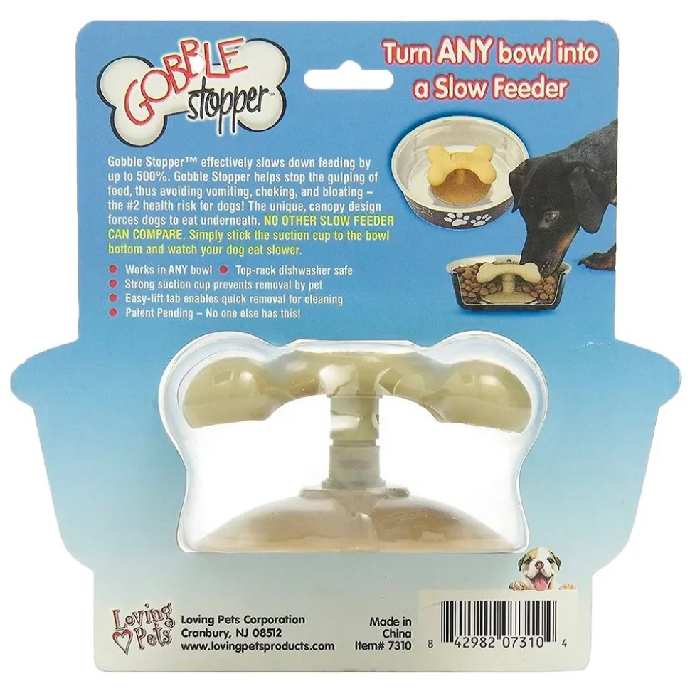 Loving Pets Gobblestopper Slow Feeder for Dogs Medium 6-8-in