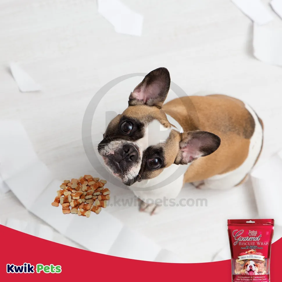 Loving Pets Gourmet Wraps Biscuit Dog Treat Sweet Potato 8-oz