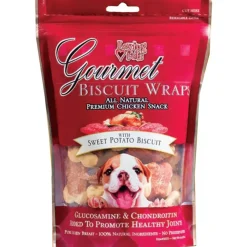 Loving Pets Gourmet Wraps Biscuit Dog Treat Sweet Potato 8-oz