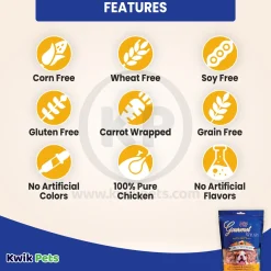 Loving Pets Gourmet Wraps Dog Treat Carrot & Chicken 6 oz