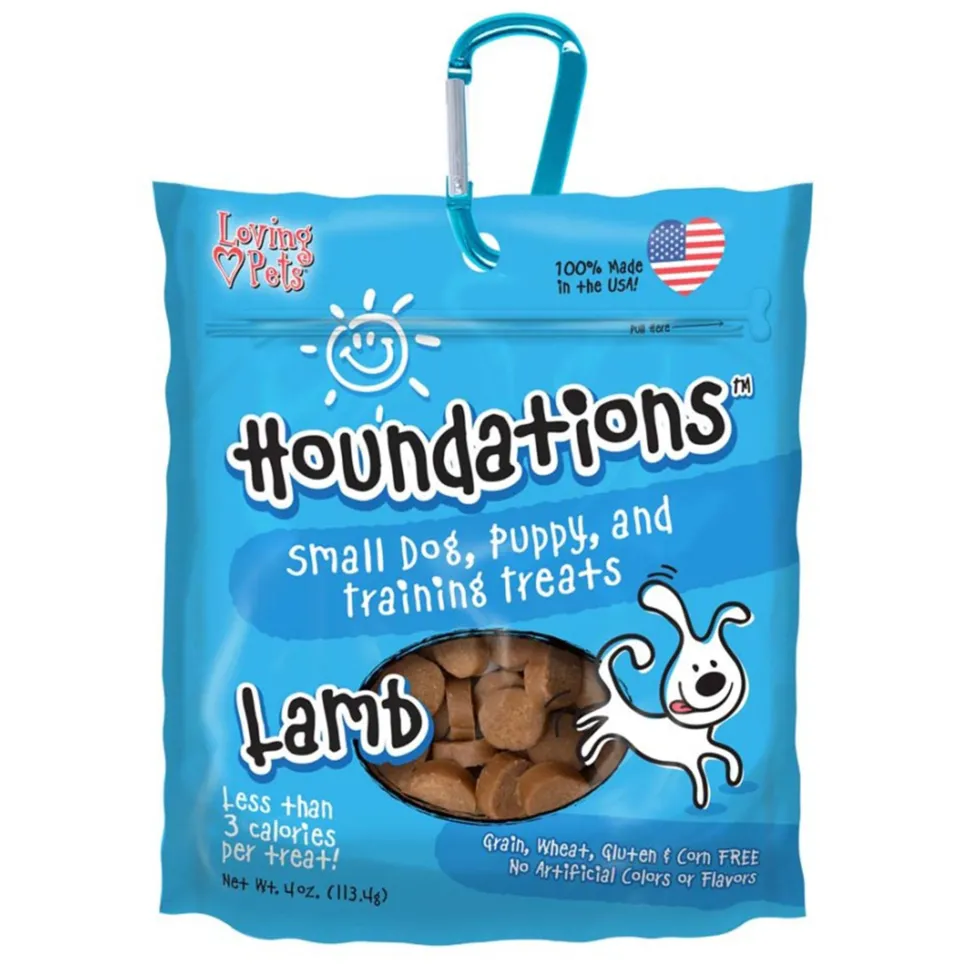 Loving Pets Houndations Small Dog & Puppy Training Treats Lamb 4-oz