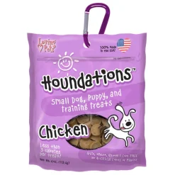 Loving Pets Houndations Small Dog & Puppy Training Treats Chicken 4-oz