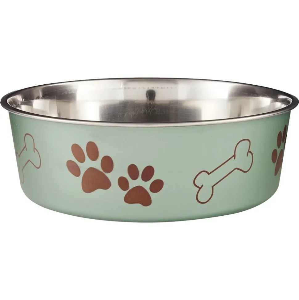 Loving Pets Metallic Dog Bowl Artichoke Large
