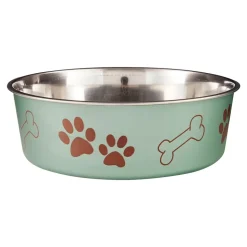 Loving Pets Metallic Dog Bowl Artichoke Medium